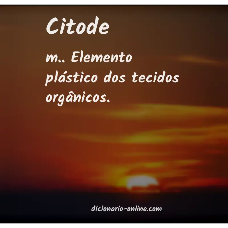 Significado de citode