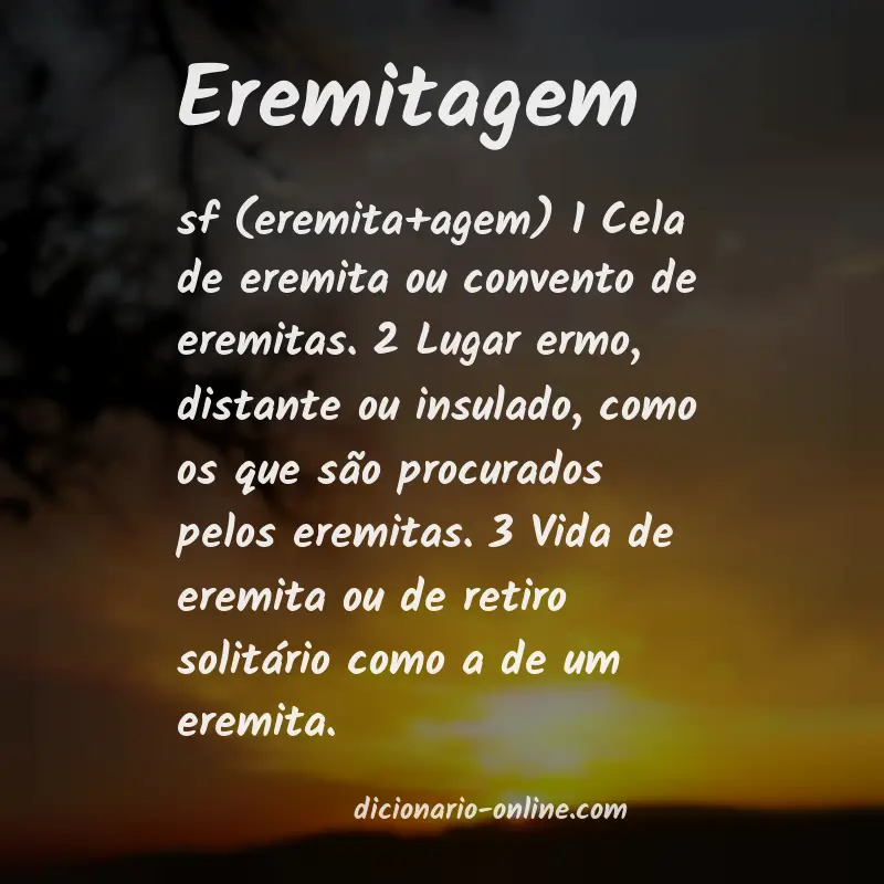 Significado de eremitagem