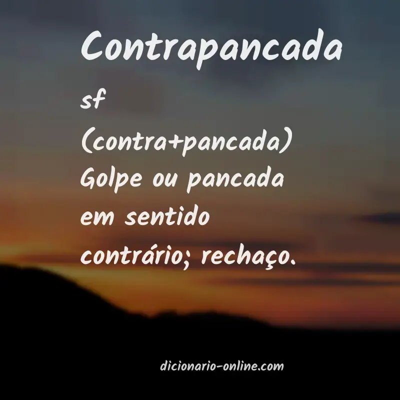 Significado de contrapancada
