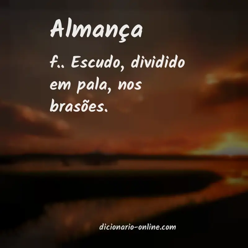 Significado de almança