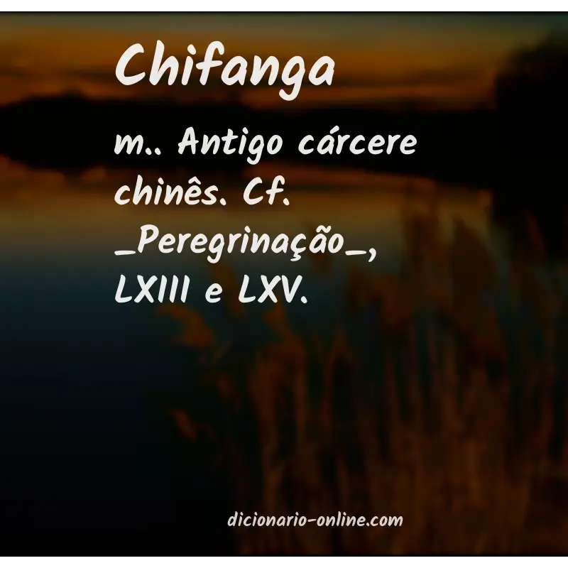 Significado de chifanga
