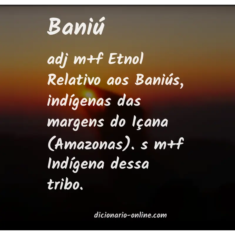Significado de baniú