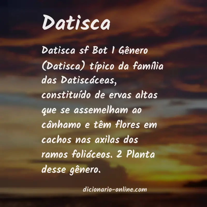 Significado de datisca