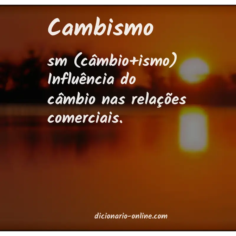 Significado de cambismo
