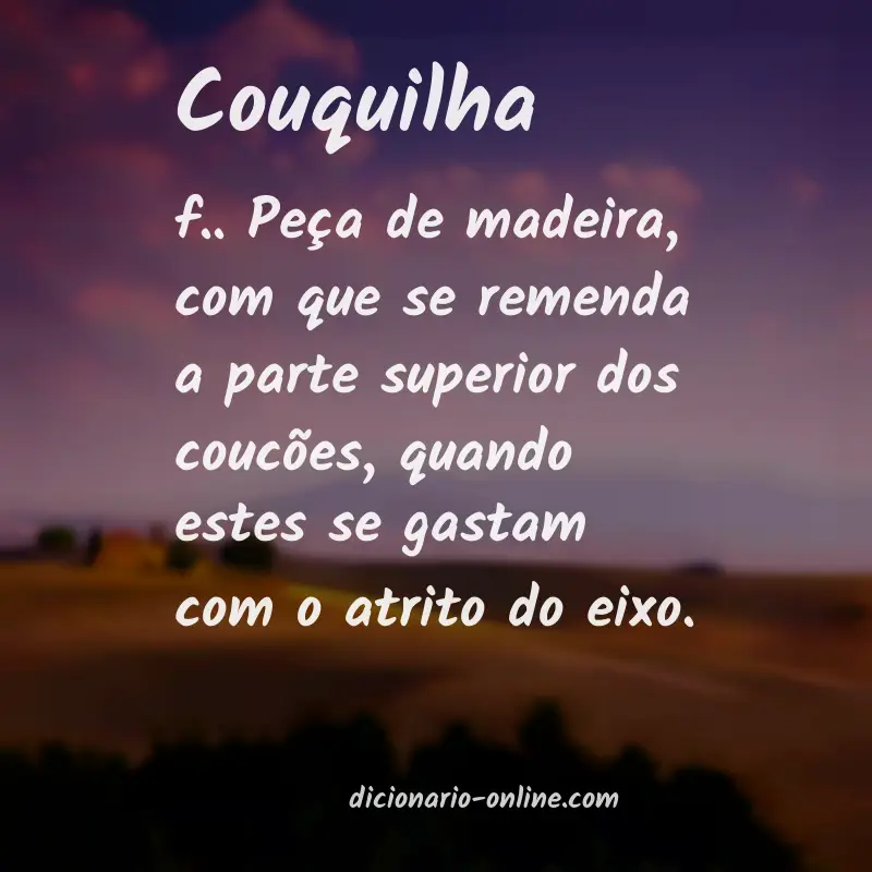 Significado de couquilha
