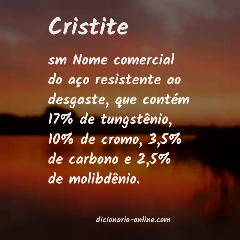 Significado de cristite