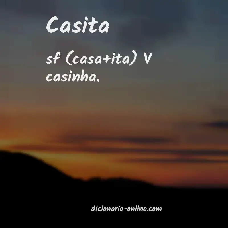 Significado de casita