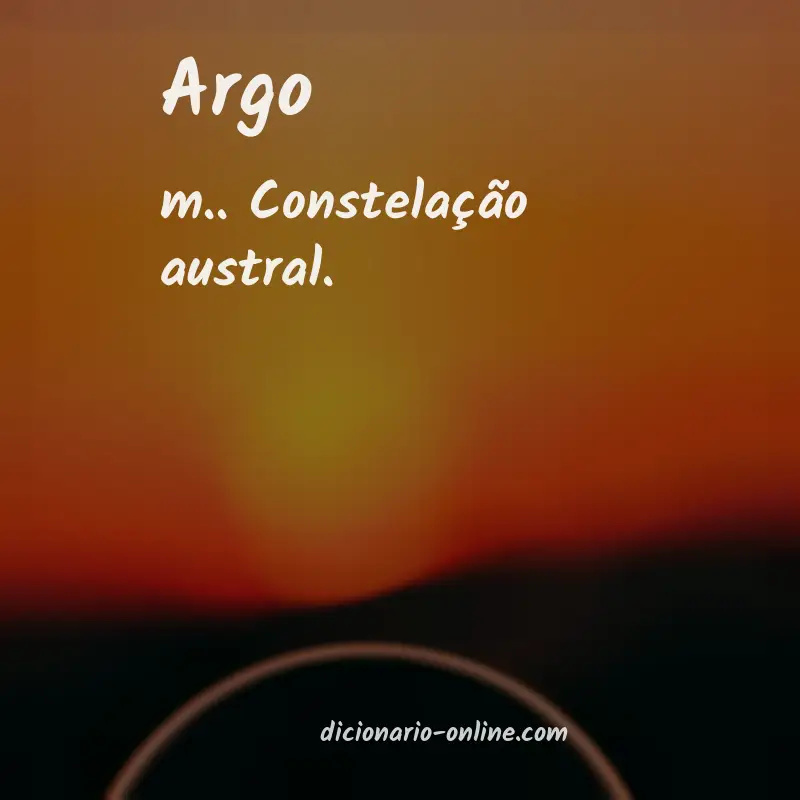 Significado de argo