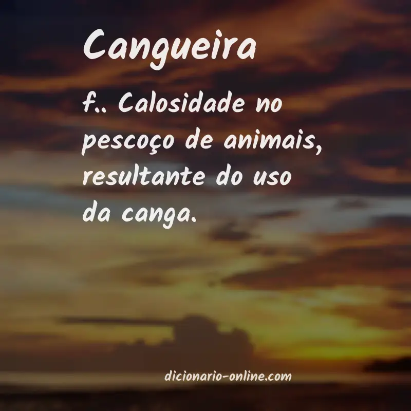 Significado de cangueira