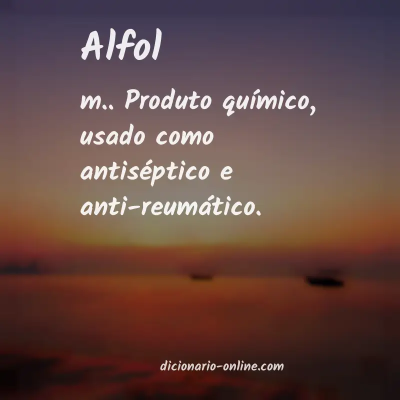 Significado de alfol