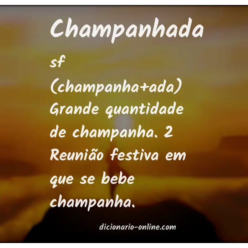 Significado de champanhada