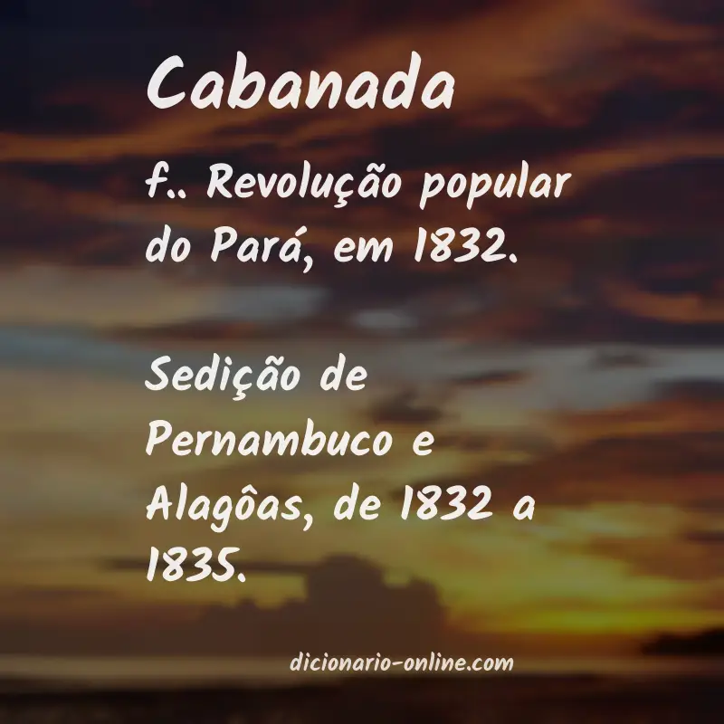 Significado de cabanada