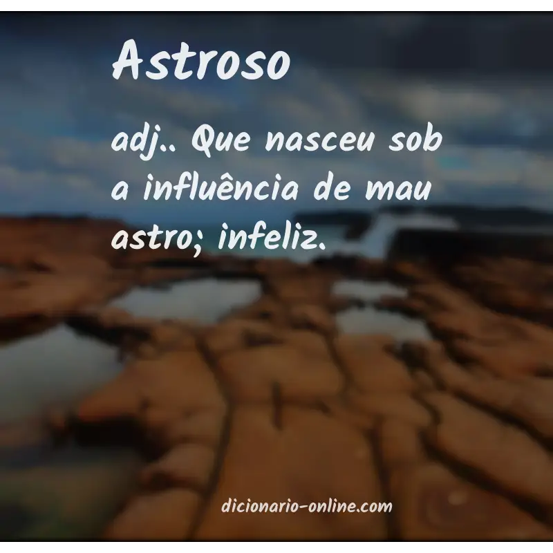 Significado de astroso