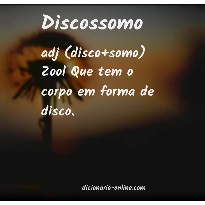 Significado de discossomo