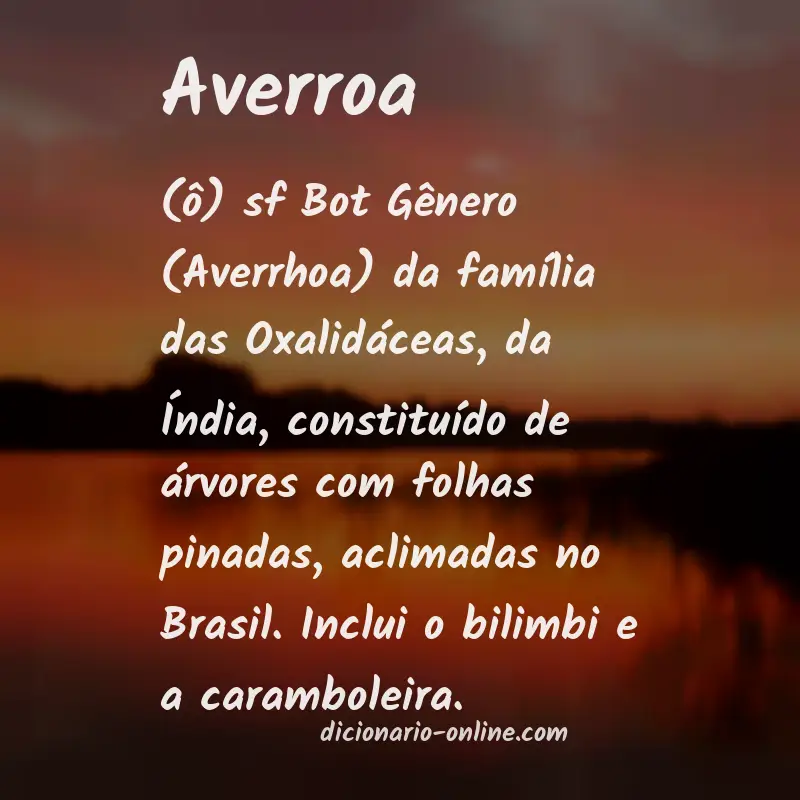 Significado de averroa