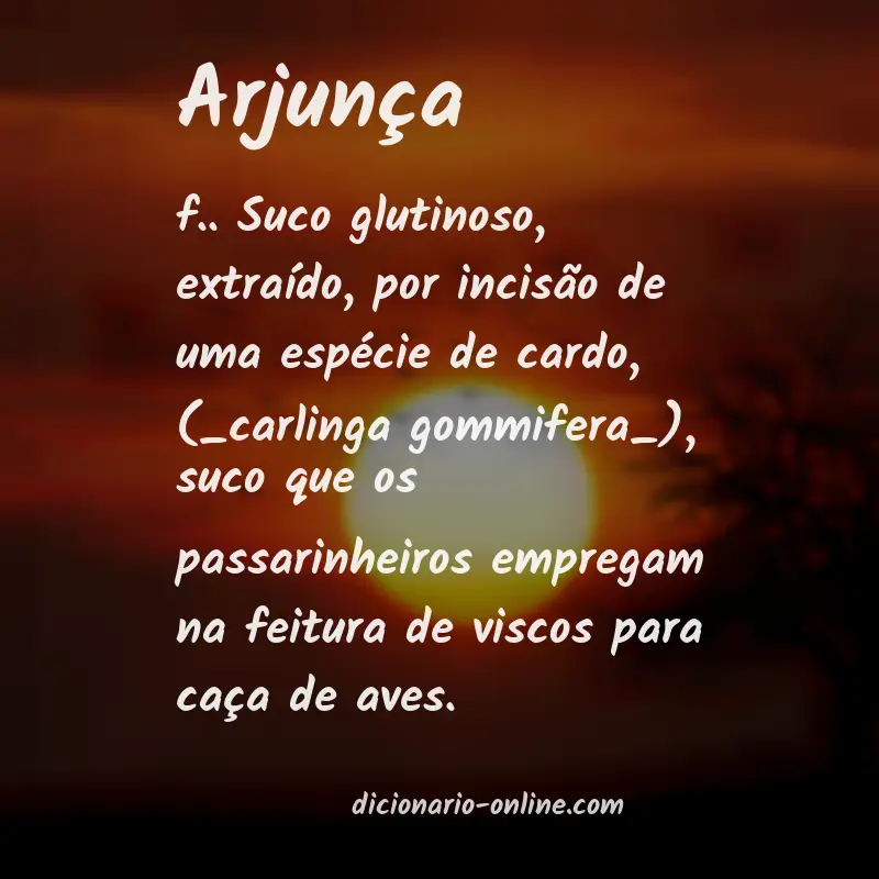 Significado de arjunça