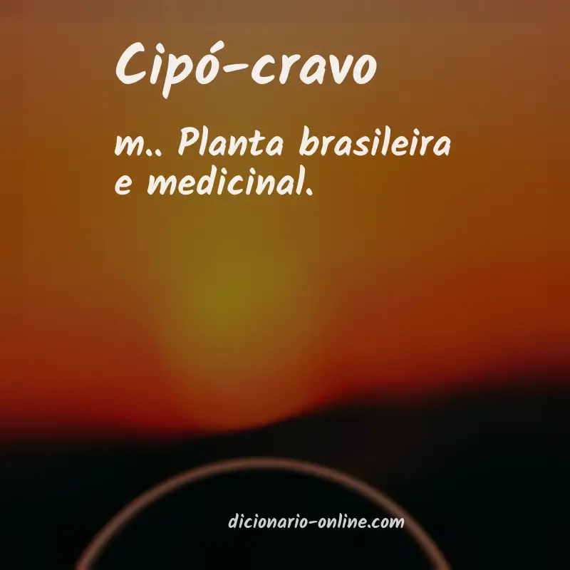 Significado de cipó-cravo