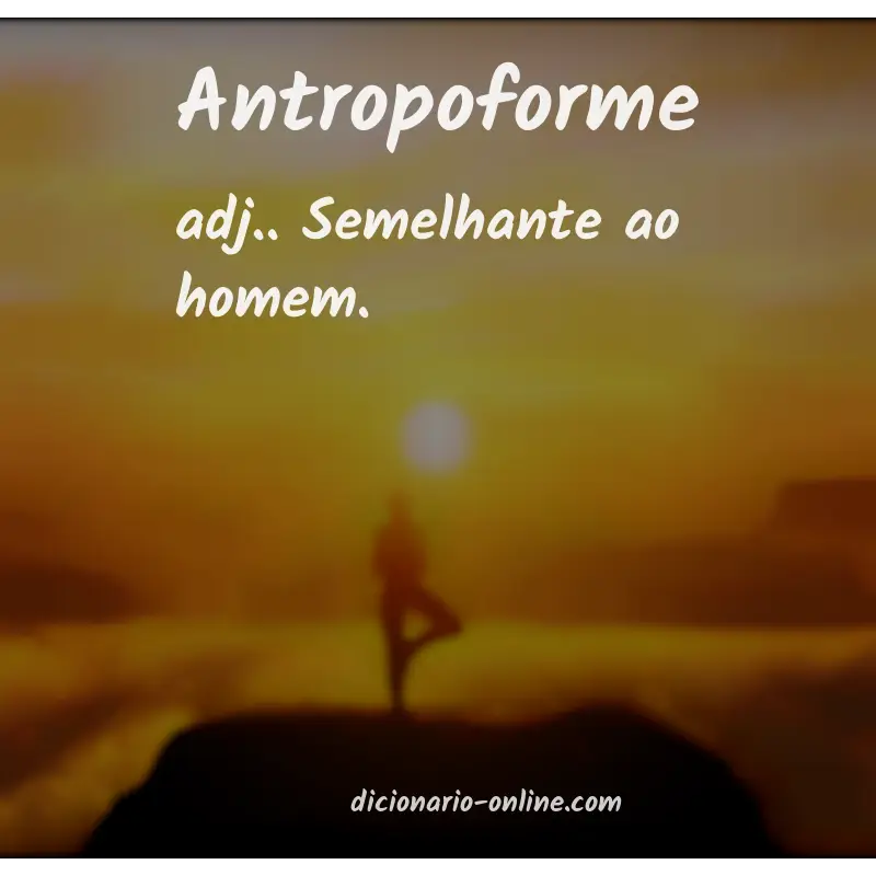 Significado de antropoforme