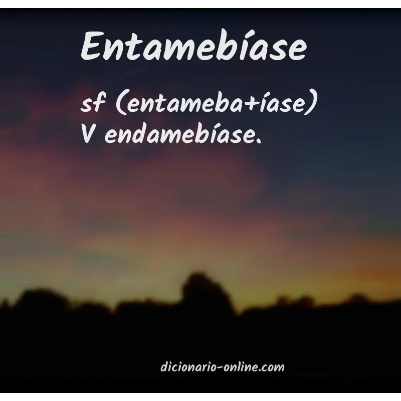Significado de entamebíase