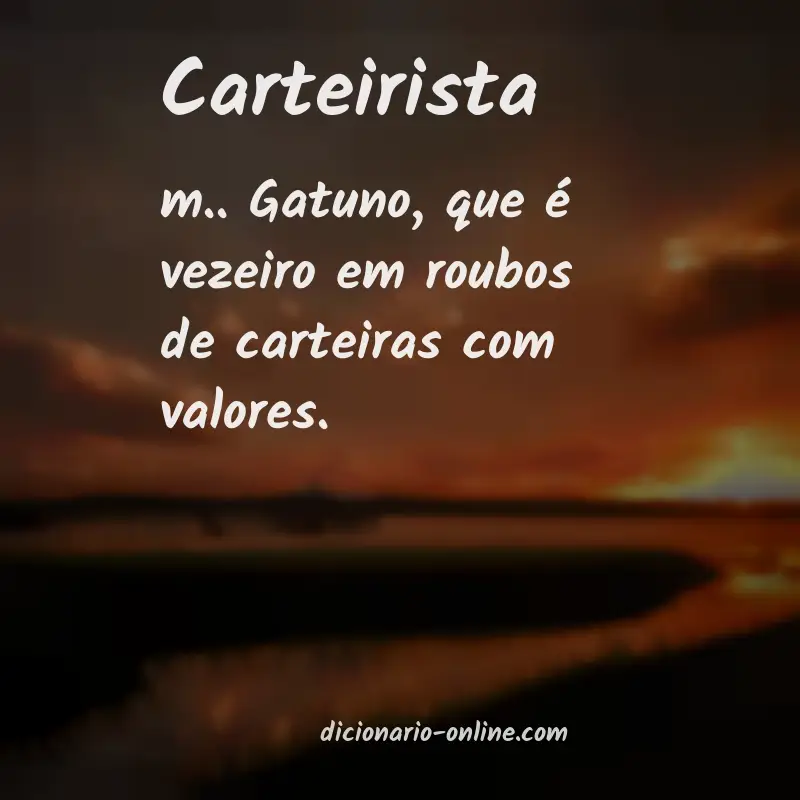 Significado de carteirista