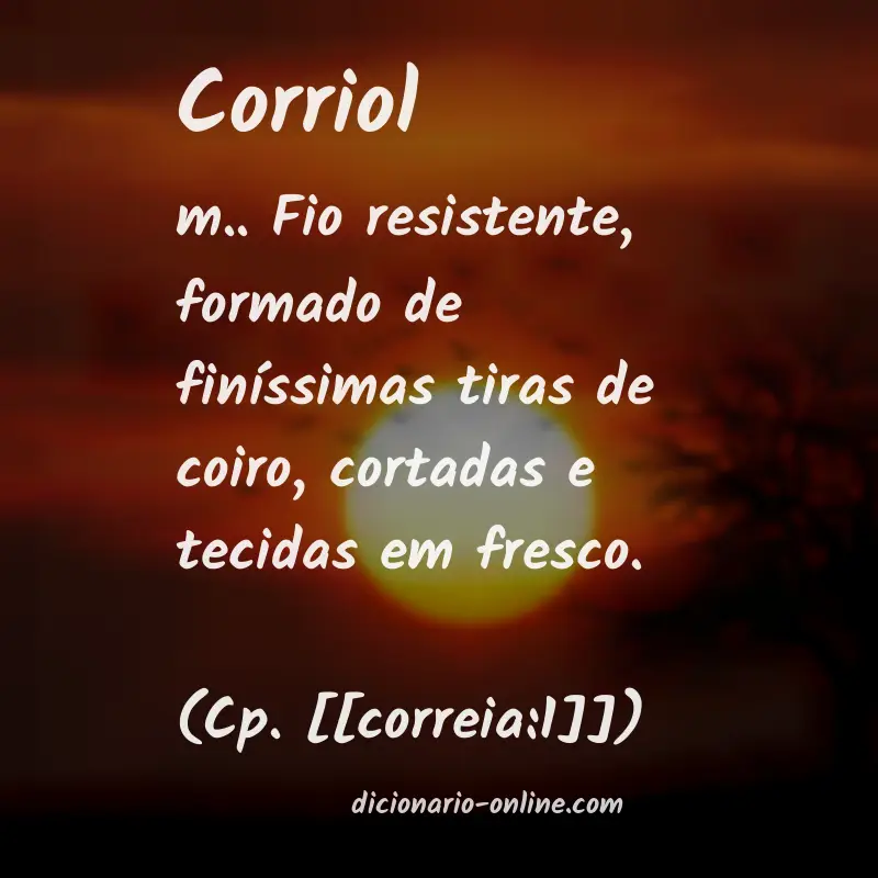Significado de corriol