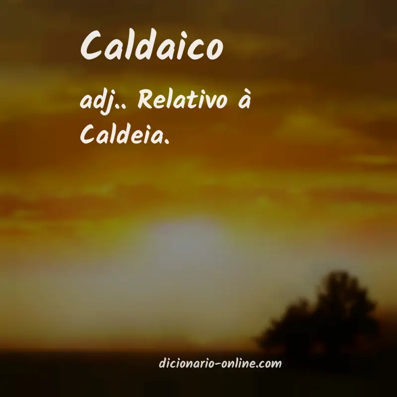 Significado de caldaico
