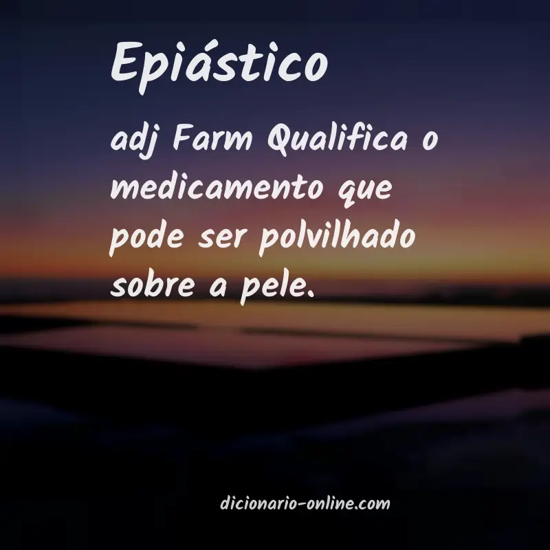 Significado de epiástico