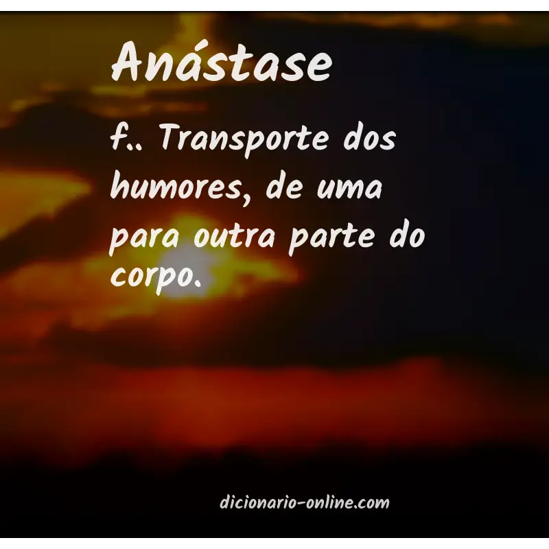 Significado de anástase