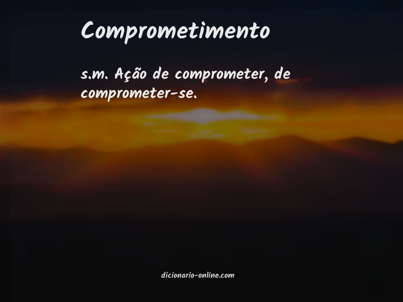 Significado de comprometimento