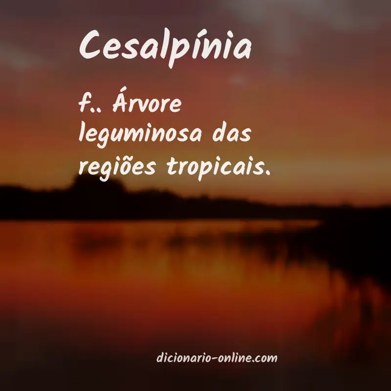 Significado de cesalpínia