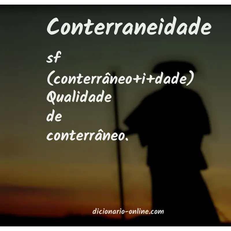 Significado de conterraneidade