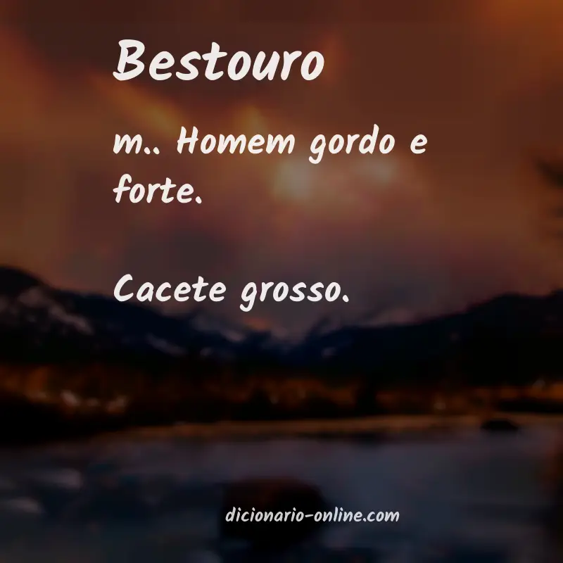 Significado de bestouro