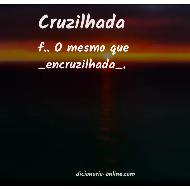 Significado de cruzilhada