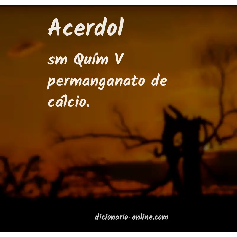 Significado de acerdol