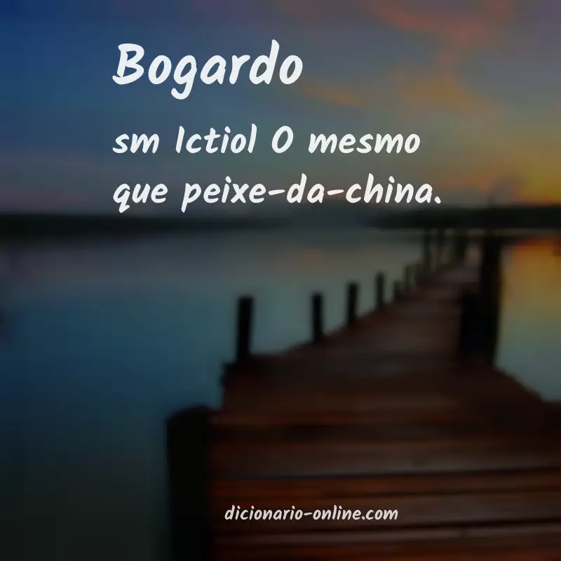 Significado de bogardo