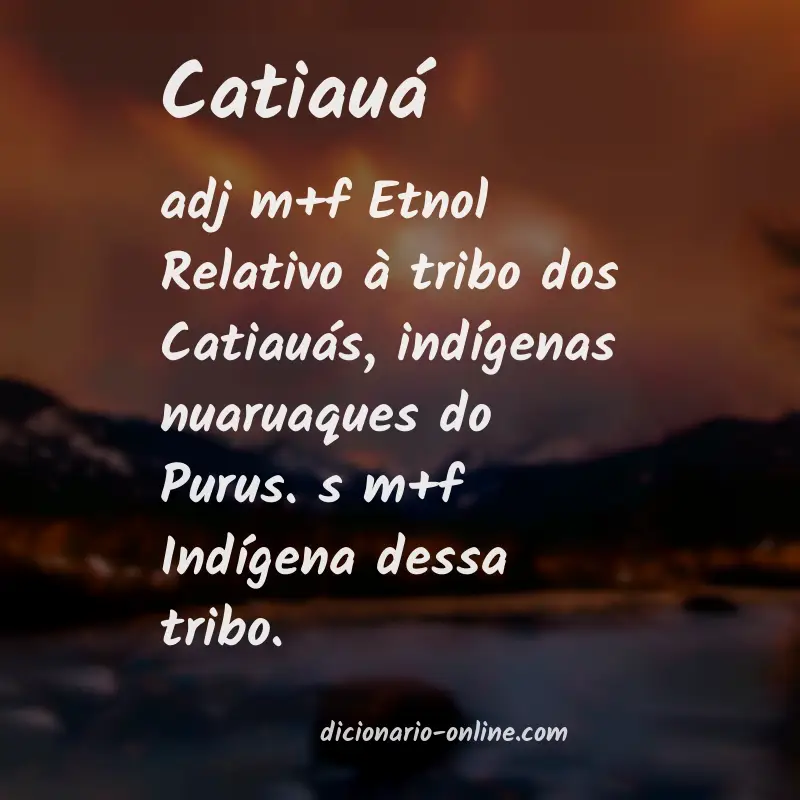 Significado de catiauá