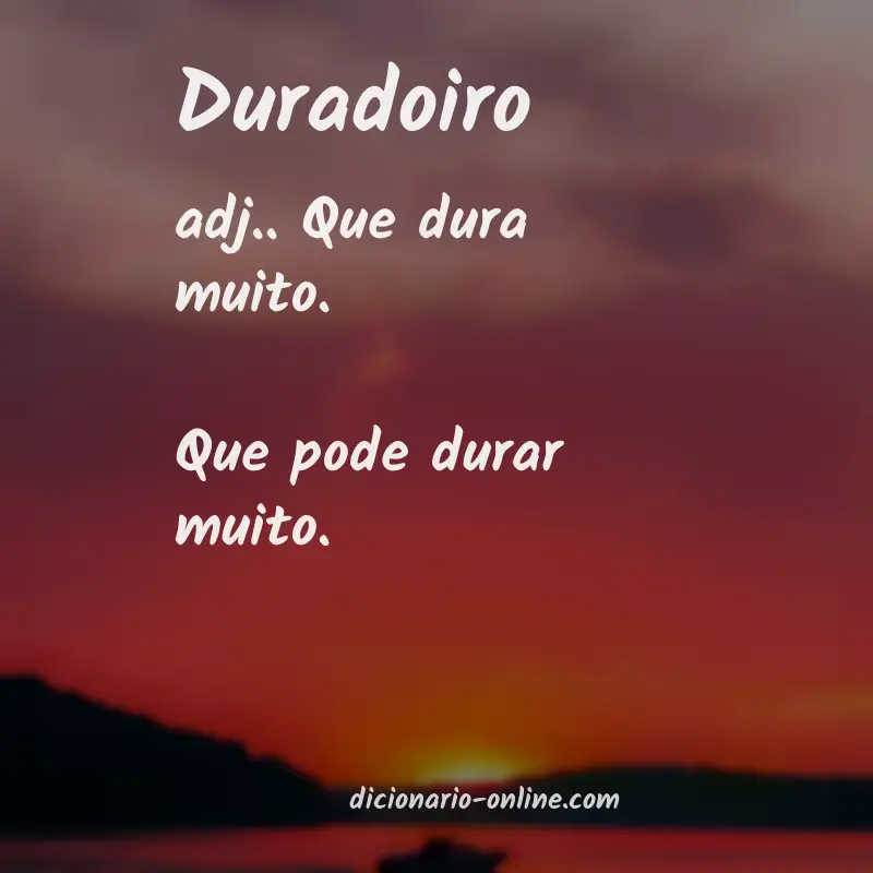 Significado de duradoiro
