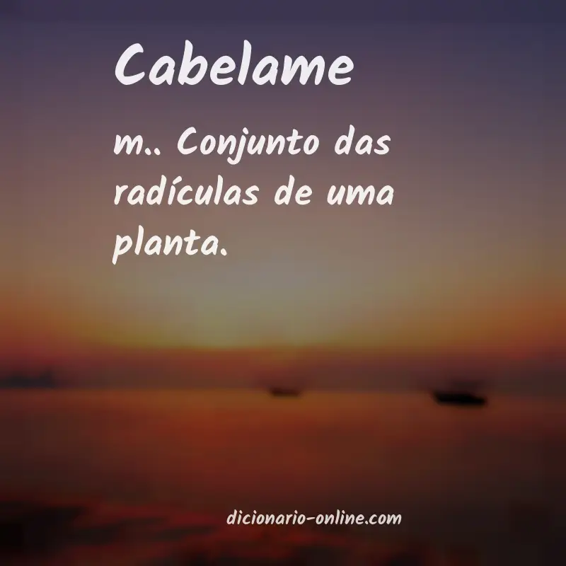 Significado de cabelame