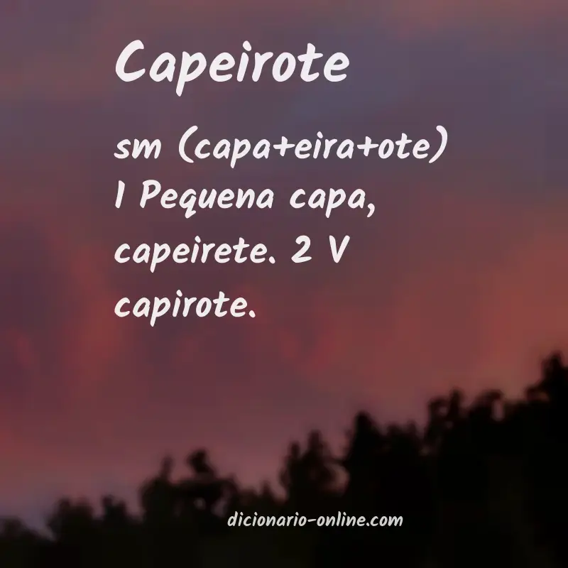 Significado de capeirote