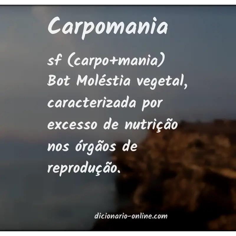 Significado de carpomania