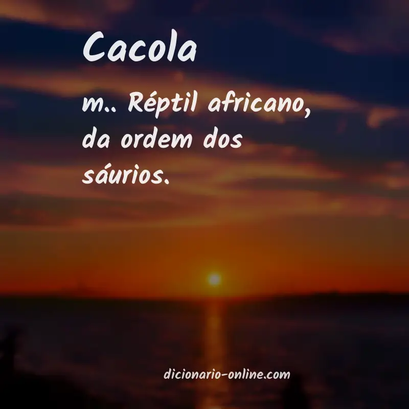 Significado de cacola