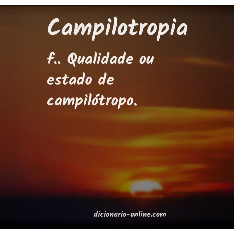Significado de campilotropia