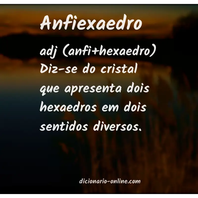 Significado de anfiexaedro