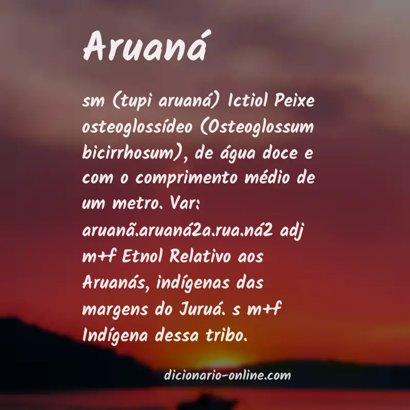 Significado de aruaná