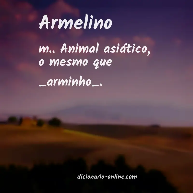Significado de armelino
