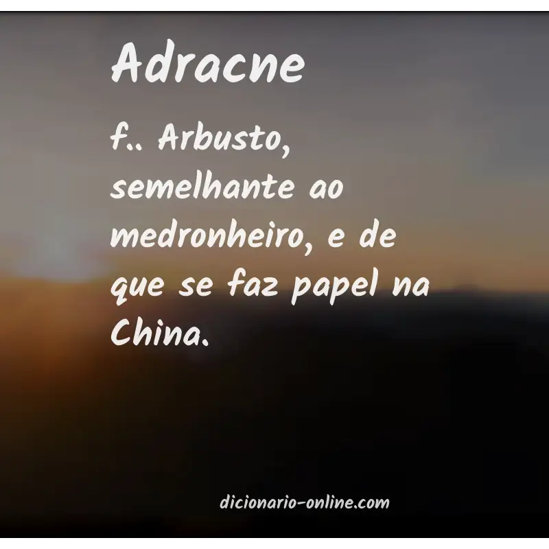 Significado de adracne
