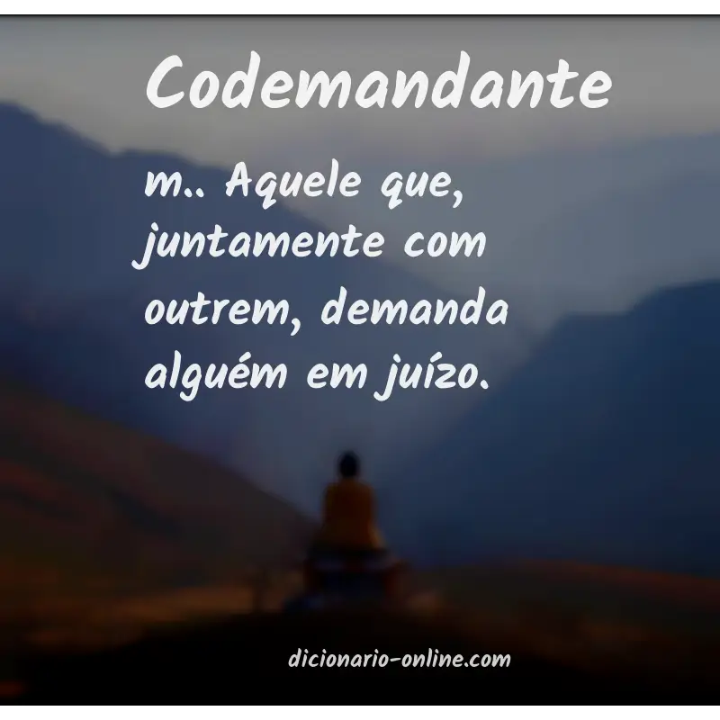 Significado de codemandante