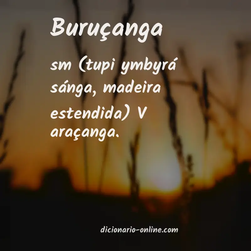 Significado de buruçanga