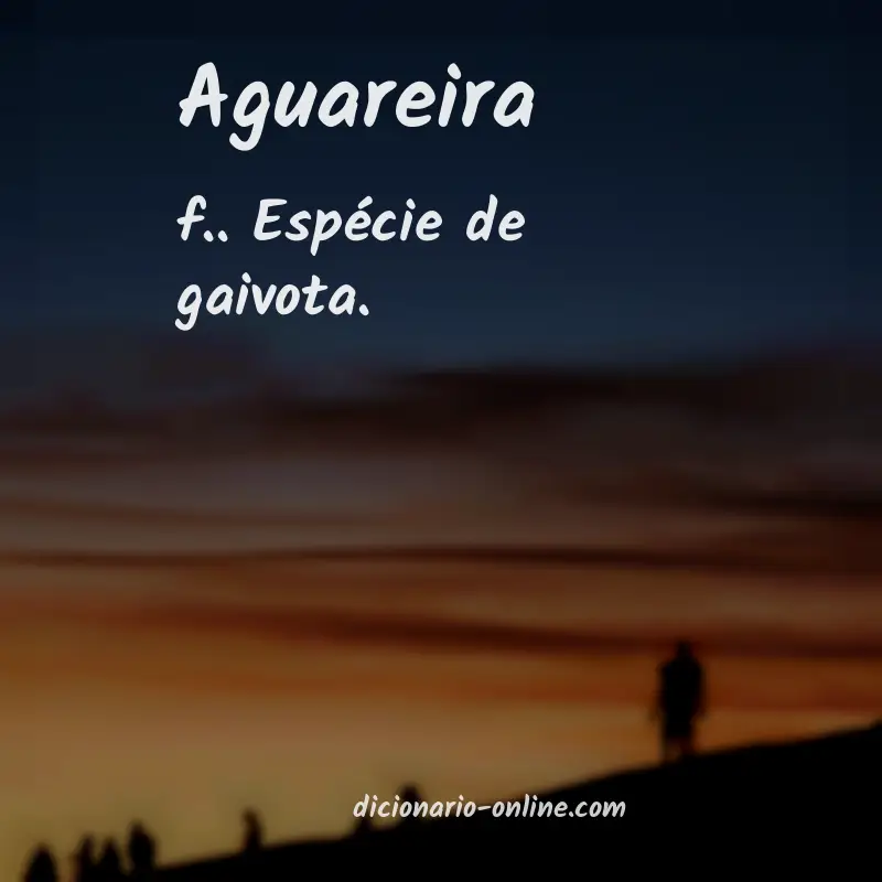Significado de aguareira