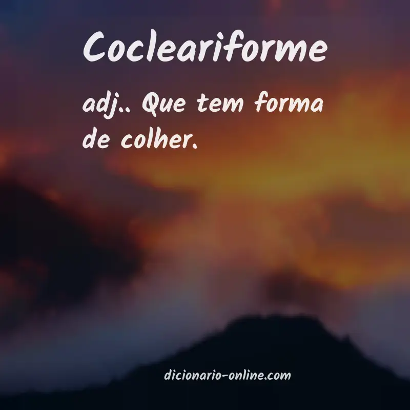 Significado de cocleariforme